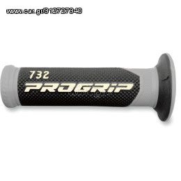 ΧΕΙΡΟΛΑΒΕΣ PRO GRIP GRIPS DOUBLE DENSITY ROAD 732 CLOSED END ΜΑΥΡΟ/ΓΚΡΙ