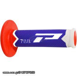 ΧΕΙΡΟΛΑΒΕΣ PRO GRIP GRIPS TRIPLE DENSITY OFFROAD 788 CLOSED END ΜΠΛΕ/ΚΟΚΚΙΝΟ