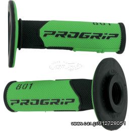 ΧΕΙΡΟΛΑΒΕΣ PRO GRIP GRIPS DOUBLE DENSITY OFFROAD 801 CLOSED END ΠΡΑΣΙΝΟ/ΜΑΥΡΟ