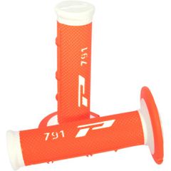 ΧΕΙΡΟΛΑΒΕΣ PRO GRIP GRIPS DOUBLE DENSITY OFFROAD 791 CLOSED END ΠΟΡΤΟΚΑΛΙ/ΑΣΠΡΟ