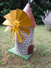 ανεμομυλος. χειροποιητος στα  60 εκ.. υψος