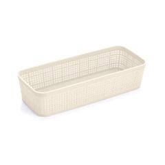 Καλαθάκι Okay Ν.2 large διαστάσεων 25x10x6cm σε λευκό χρώμα