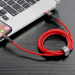 Baseus Cafule USB-A / Lightning 1.5A QC 3.0 cable 2 m - red-thumb-4