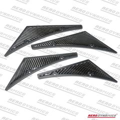 AERODYNAMICS FRONT BUMPER SPLITTERS CARBON (UNIVERSAL)  ΕΜΠΡΟΣ ΠΡΟΦΥΛΑΚΤΗΡΑ ΣΠΟΙΛΕΡ SPOILER