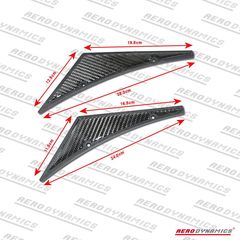AERODYNAMICS FRONT BUMPER SPLITTERS CARBON (UNIVERSAL)  ΕΜΠΡΟΣ ΠΡΟΦΥΛΑΚΤΗΡΑ ΣΠΟΙΛΕΡ SPOILER