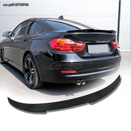 Αεροτομή Πορτ Παγκάζ Για Bmw 4 F36 13-17 4D Grand Coupe M4 Look Lipspoiler Γυαλιστερή Μαύρη Από Πολυουρεθάνη