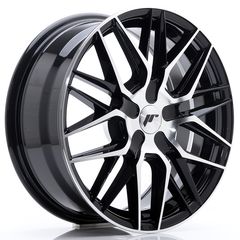 JR Wheels JR28 17x7 ET35 5x100 Gloss Black Machined Face