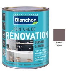 Χρώμα Για Πλακάκια Κουζίνας Και Μπάνιου Renovation Blanchon 0.5ltr Μarron Glace