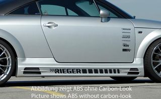 RIEGER Σετ Πλαινά Μαρσπιέ Σπόιλερ Carbon-Look Audi TT 8N