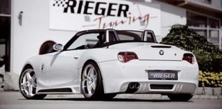 RIEGER Πίσω Σπόιλερ carbon look for double end pipe left 2x90mm BMW Z4