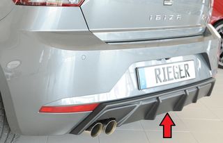 Οπίσθιος Διαχύτης - rear diffuser / rear insert Rieger sport fits for Seat Ibiza KJ