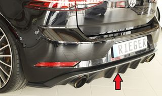 Οπίσθιος Διαχύτης - Rieger rear insert GTI FL VW Golf 7