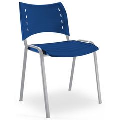 Καρέκλα Μαθητή Iso Smart Με Γκρι Σκελετό - Μπλε πλαστικά