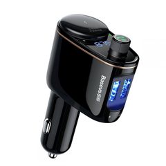 Baseus Φορτιστής Αυτοκινήτου Bluetooth FM Transmitter MP3 & Dual USB - Black (CCALL-RH01) CCALL-RH01
