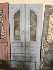 Παλιές ξύλινες πόρτες ελληνικές με κάγκελο-thumb-10