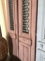 Παλιές ξύλινες πόρτες ελληνικές με κάγκελο-thumb-11