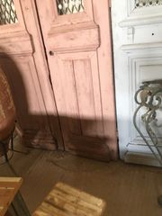Παλιές ξύλινες πόρτες ελληνικές με κάγκελο-thumb-12