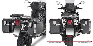 Βάσεις πλαϊνών βαλιτσών GIVI OBK PL6408CAM για TRIUMPH EXPLORER 1200 2012-17