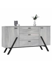 ΜΠΟΥΦΕΣ ΜΕΛΑΜΙΝΗΣ OTTO HM8813 ΣΤΑΧΤΙ ΜΑΥΡΟ 159x39x65 εκ.