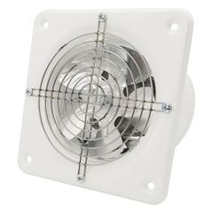 Εξαεριστήρας μπάνιου AIROXY ARK Φ160 32W με ροή αέρα 185m³h από ατσάλι λευκό χρώμα