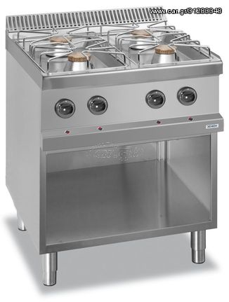 Εστία Αερίου Με 4 Καυστήρες Επιδαπέδια του Ιταλικού οίκου DEXION - Καινούργια.