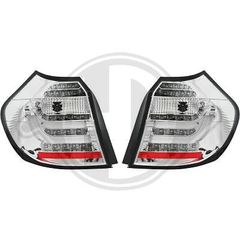 BMW E87 LED TAIL LIGHTS CHROME-CLEAR / ΧΡΩΜΙΟ -ΛΕΥΚΟ