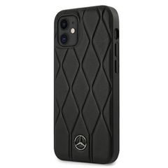 Mercedes Wave Line Case for iPhone 12 mini - Black-thumb-1
