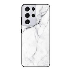 Wozinsky Marble TPU case cover for Samsung Galaxy S21 Ultra 5G white