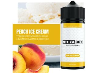 ΝΤΕΖΑΒΟΥ 100% AUTHENTIC Flavour Shot PEACH ICE CREAM 25ml / 120ml (παγωτό βανίλια με ροδάκινο)