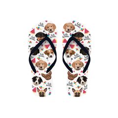 Σαγιονάρες Γυναικείες "Hello Summer" Puppies με Κουτάβια Flip Flops EU 34-36