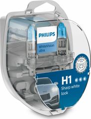 Philips WhiteVision Ultra H1 4000K 12V 55W 12258WVUSM – Σετ 2τμχ