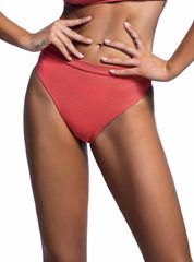 Γυναικείο Μαγιό BLUEPOINT "Glam" Bikini Bottom Ψηλοκάβαλο Κοραλί #4
