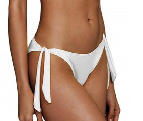 Γυναικείο Μαγιό Bikini Bottom BLU4U Brazilian Cut Λευκό