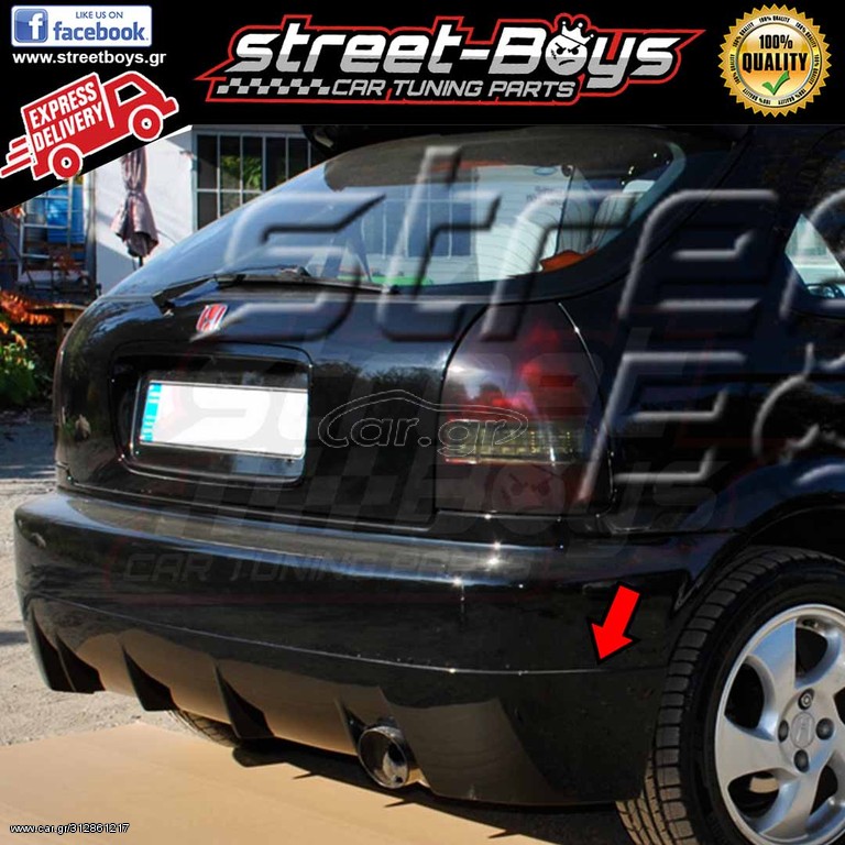 SPOILER ΠΙΣΩ ΠΡΟΦΥΛΑΚΤΗΡΑ HONDA CIVIC *MK6* |  StreetBoys - Car Tuning Shop