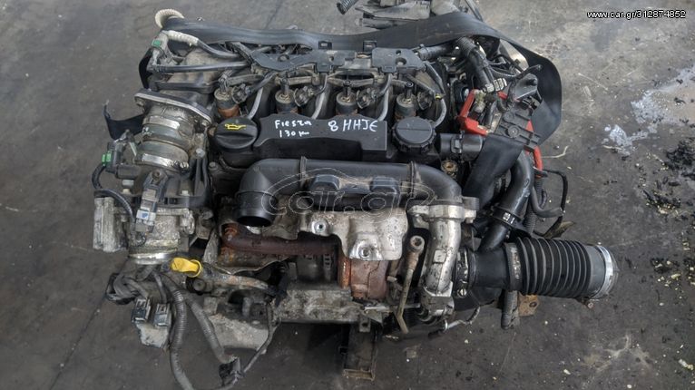 Κινητήρας turbodiesel Ford HHJE (DV6D), 1.6lt Duratorq TDCi ECOnetic 90PS από Ford Fiesta 2009-2015, 130.000 km.