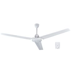 Ανεμιστήρας οροφής λευκός 230V Φ140cm 75W μοτέρ 5 ταχύτητες 3 μεταλλικά πτερύγια 64db