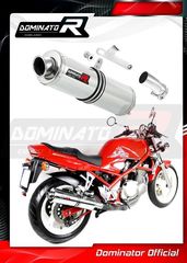 Dominator Εξάτμιση Τελικό Round S.Steel Suzuki Bandit 400 1991 - 1995 Με Σιγαστήρα