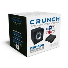 Πακέτο Crunch Bass CBP500  Ενισχυτής   Υπογούφερ   Σετ καλωδίων 
