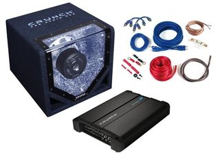 Crunch subwoofer kit 750 watt  Ενισχυτής   Υπογούφερ   Σετ καλωδίων 