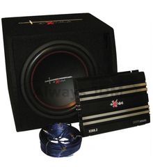 Πακέτο ήχου Σετ ήχου Excalibur X1 Basspack 1000 watt Ενισχυτής   Υπογούφερ   Σετ καλωδίων 