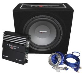 Πακέτο μπάσων Excalibur x3 1000 watt  Ενισχυτής   Υπογούφερ   Σετ καλωδίων  
