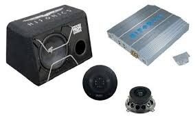 Σετ ήχου Hifonics 800 watt Σετ ηχείων Ενισχυτής   Υπογούφερ   Σετ καλωδίων  