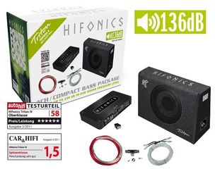 Πακέτο  Hifonics Triton  Ενισχυτής   Υπογούφερ   Σετ καλωδίων  