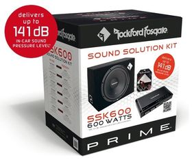 Rockford Σετ ήχου Πακέτο Rockford Fosgate 300 Watts  Ενισχυτής   Υπογούφερ   Σετ καλωδίων  