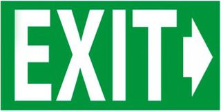 Αυτοκόλλητο Σήμα "EXIT"16x10cm 1Τμχ