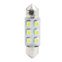 Λαμπακια Πλαφονιερας C5W/C10W 12V 0,48W SV8,5 36mm Led 6xSMD3528 Πρασινο Blister 2ΤΕΜ. M-TECH