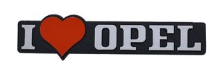 Richter Αυτοκόλλητο Σήμα Αυτοκινήτου I Love Opel 12 x 2.5cm