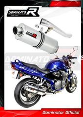 Dominator Εξάτμιση Τελικό Oval S.Steel Suzuki GSF BANDIT 600  2000 - 2004 Με Σιγαστήρα