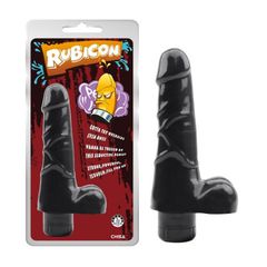Verve Vibe Black Vibrating dildo 19 cm