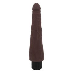 Flirtation Brown Vibrating Dildo-thumb-4